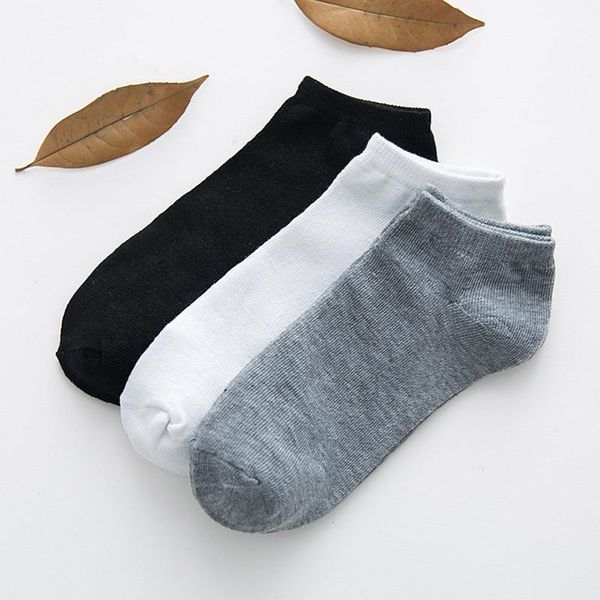 

10 pairs cotton solid color women socks breathable white black boat socks short soft comfortable ankle summer autumn1, Black;white