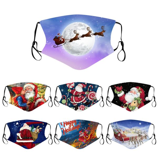 

print breathable multi-purpose face cover 202130#christmas reuse mask facemask mascarilla reutilizable mascherine lavabili masque