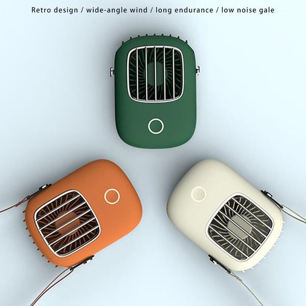 

portable lazy sports halter fan mini hanging neck fan usb rechargeable cover halter sports air cooler outdoor1