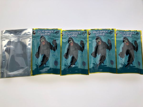 

silverback акула shark bakery шутка up smell доказательства resealable medicated edibles местные пахнут proof сумочки 3.5-7g майлара сумки b