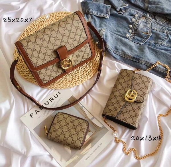 

new woman 3pcs handbags fashion women's bags crossbody bag bags purses designer set leather designer 2020 and handbags tote handbags900, Red;black