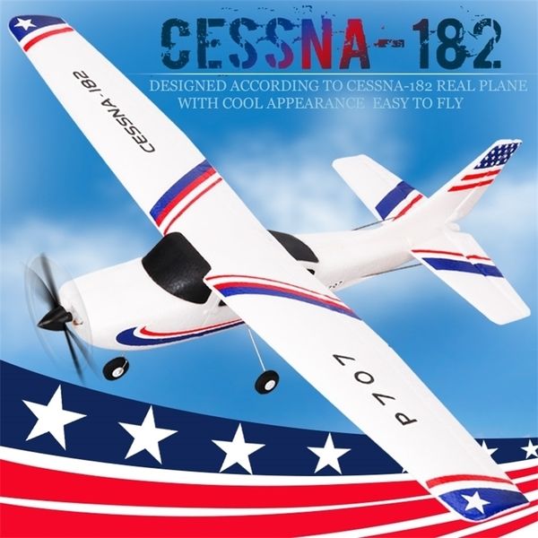 EST RC самолет P707G 2.4G 3D / 6G с гироскопом 3CH фиксированного крыла плоскость открытых игрушек Drone RTF 182 самолет 220216