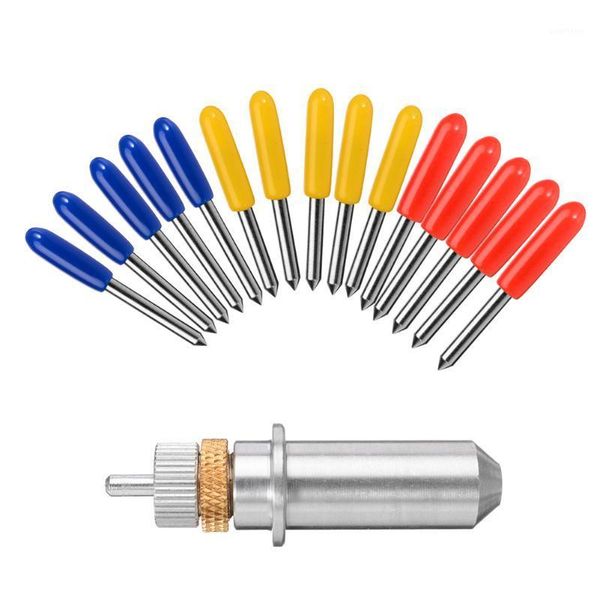 

15pcs 30°/45°/60° degree for roland cutting plotter vinyl cutter blade+holder material cemented carbide1