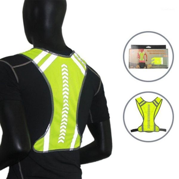 

2020 men women outdoor cycling reflective safety protective vest motocycle harness night running vest outdoor running vests1, Black;blue