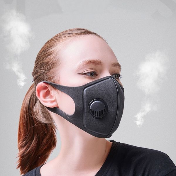 

face dust filter valve mask masks black pm2.5 breathing reusable mouth cover anti fog haze respirator men women