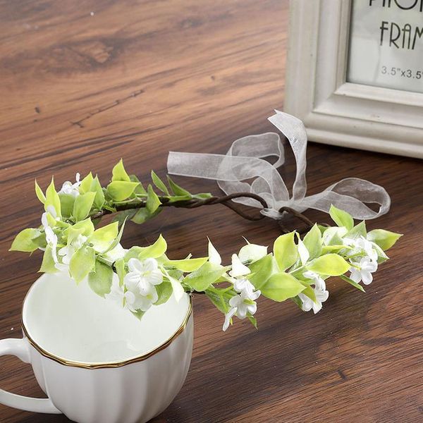 

haimeikang new handmade woman girls shower bridal shower primitive rustic wreath rose flower crown woodla jllbmu