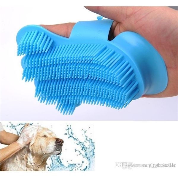 

10pcs new silicone soft pet glove massage tools dog brush comb for grooming gloves animal finger hair cleaning brushes