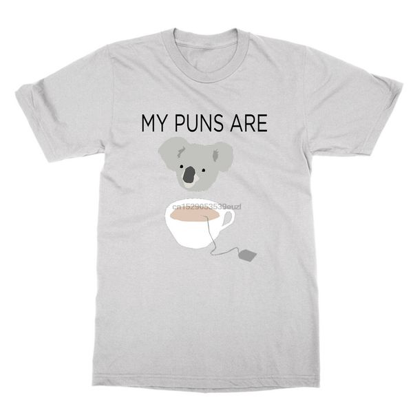 

my puns are koala tea t-shirt funny nerd tee pun lover joke present gift vintage graphic tee shirt sport hooded sweatshirt hoodie