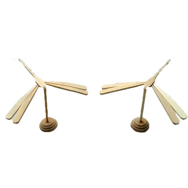 

10pcs wooden balance bird dragonfly funny magic eagle educational toys children kids fine motor skill diy toys display doll gift q0115
