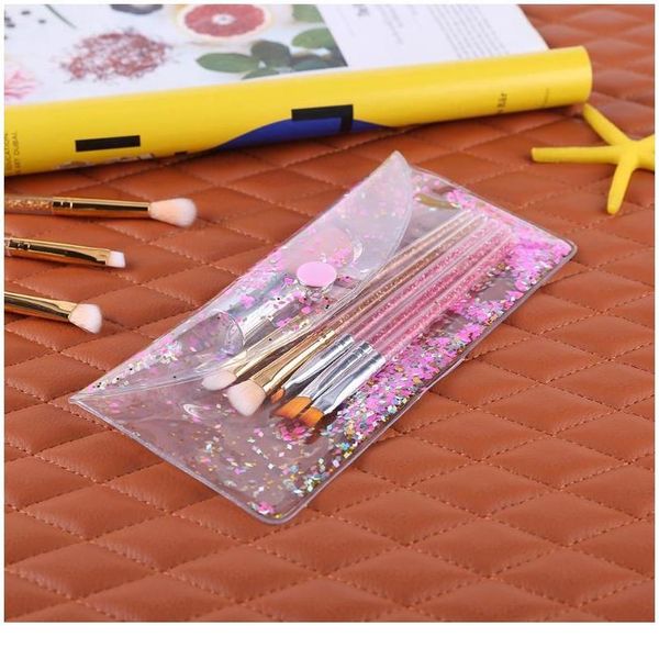 

1pc transparent pvc makeup tools bag waterproof pencilcase shiny sequins pvc makeup handbag tool handbag cosm jllgnt