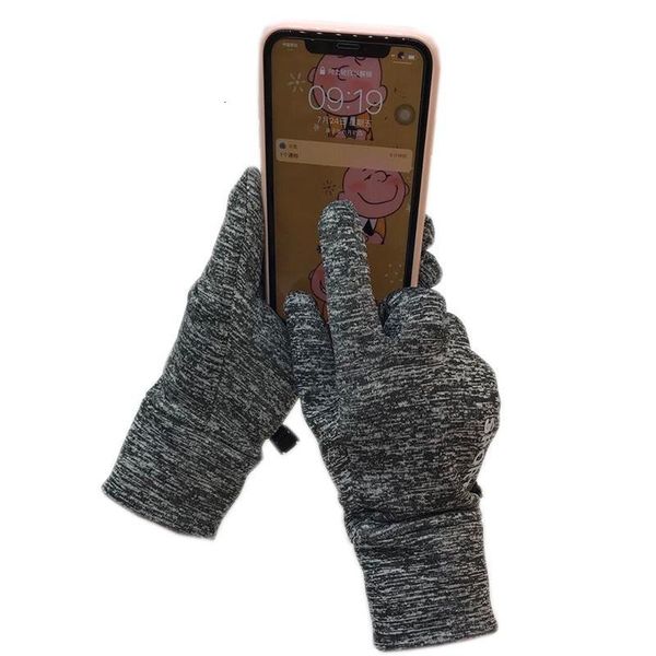 

winter gloves ladies sports leisure cycling fashion autumn and winter lycra thickening touch screen 2020 new gloves warm red gre, Blue;gray