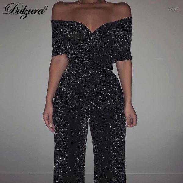 

dulzura glitter bling women 2 piece set crop wide leg pants bandage party 2019 autumn winter clothes clubwear office1, White