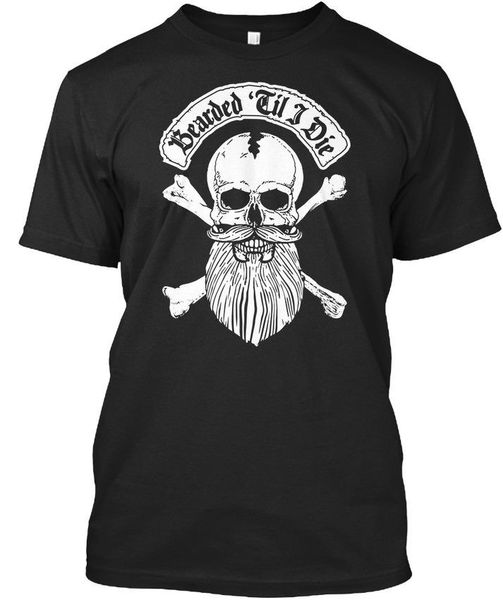 

sport 100% cotton short sleeve 100% cotton short sleeve o-neck custom-made bearded till i die europe standard printing shirt