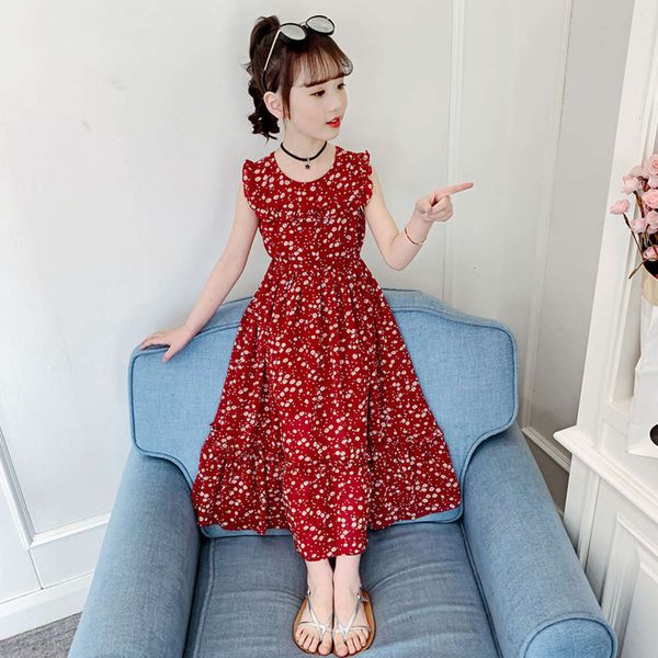 

new floral chiffon bohemian girls' skirt summer sanya holiday beach vt drs 69gtxvc1afflxrfb, Red;yellow