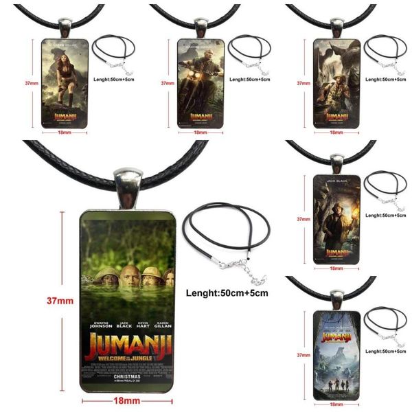 

for women kids gift glass pendant galaxy pendant necklace women steel plated necklaces jewelry jumanji welcome to the jungle, Silver