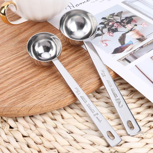 

15ml 30ml multifunctionx coffee scoop measuring scoop spoon cup ground stainless steel coffee tablespoon measuring spoon h bbyhfk