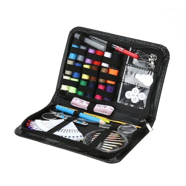 

91pcs multifunction travel mini sewing box set household sewing kit storage bags sundries organizer home accessories1, Black