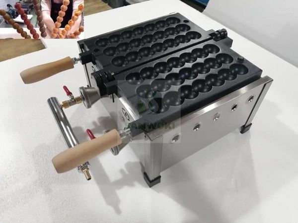 

bread makers 3pcs/plate gas type egg waffle skewer candied haws shape baker cake maker making machine1