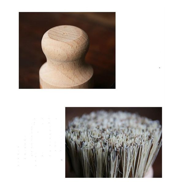 

palm pot wash brush wooden round mini dish brush natural scrub brush durable scrubber short handle cleaning jllsgb fight2010
