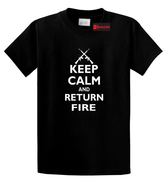 

keep calm and return fire funny political bear arms gun rights hunting hoodie designers t shirts sweatshirt