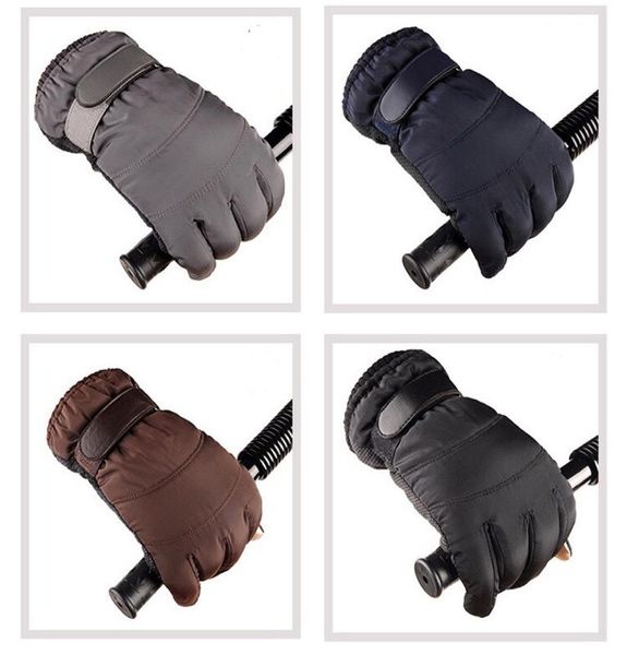 

зима мужчины и женщины ветра и холода на лыжах номера скольжению перчатки велоспорт прикосновение экрана сгущаться теплые хлопковые перчатки