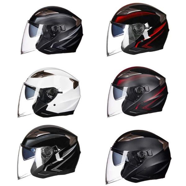 

motorcycle headpiece summer breathable helmet open face cap head protect