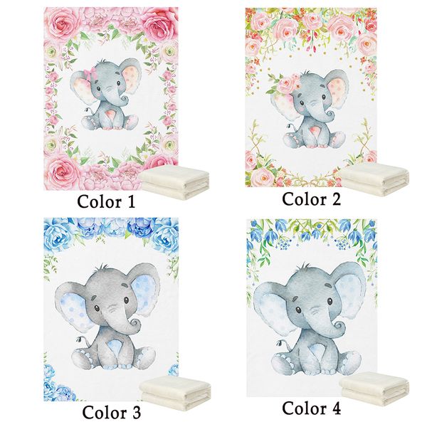 

lvyziho розы цветок слоновий питомник baby boy / девушка одеяло - 30x40 дюйма / 48x60 дюймов - руно одеяло y201009