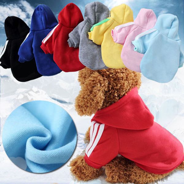 

dog sweater autumn and winter puppy coat multicolor pet clothes pet hooded clothes dog warm clothing apparel