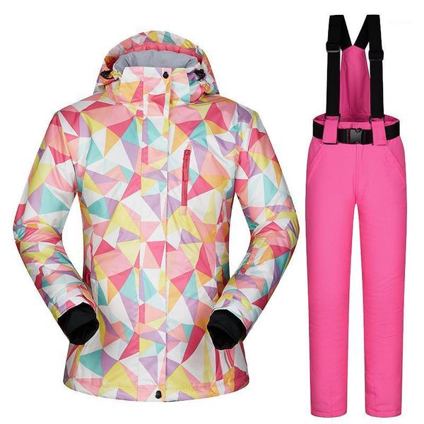 

ski suit women's suit warm single and double board breathable, waterproof and windproof1