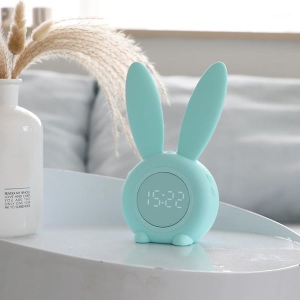 

cute alarm clock creative led digital snooze cartoon electronic clock1