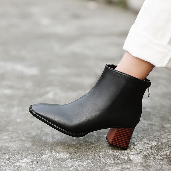 

2021 women's genuine cow europe and the states united short fashion boots classic ashion shoes 5ur1, Black