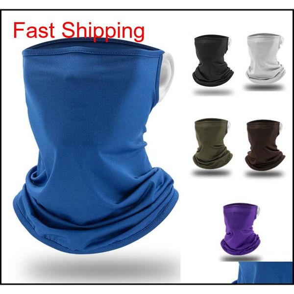 

cycling mask with ear hooks neck gaiter face scarf masks dustproof uv protection breathable for fishing hiking running txwyr, Black