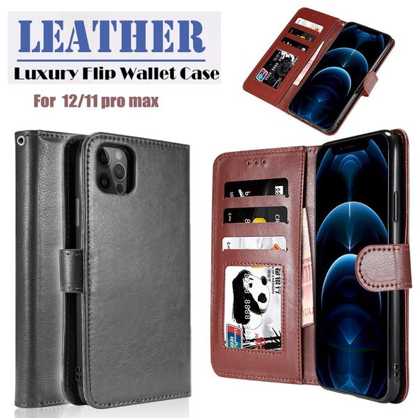 

wallet pu leather magnetic 2 in 1 detachable cover for iphone 12 pro max 11 xs max with card slot p frame protective cover in opp bag
