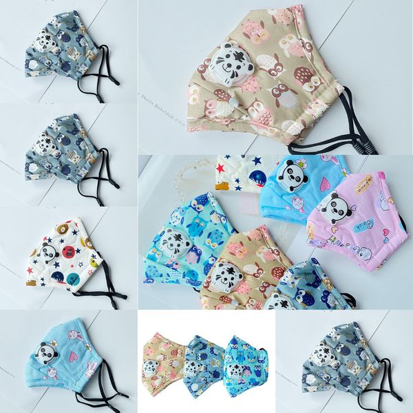 

uotbru kid panda tiger breathing respirator with filters cross-border special pm2.5 masks mascarilla cotton mask for 3-7 children 2 n