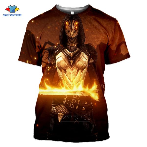 

men dark souls game cool sport 3d print shirts graphic harajuku horror men clothing