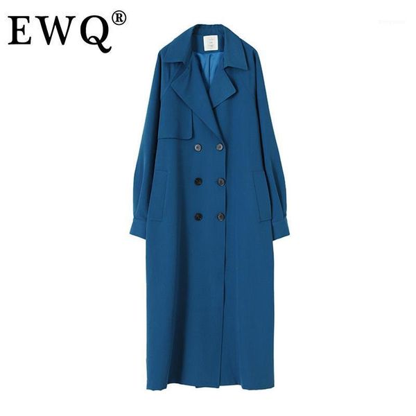 

ewq] windbreaker women's england style elegant wild with sashes full sleeve lapel collar 2021 spring autumn new fashion tu6731, Tan;black