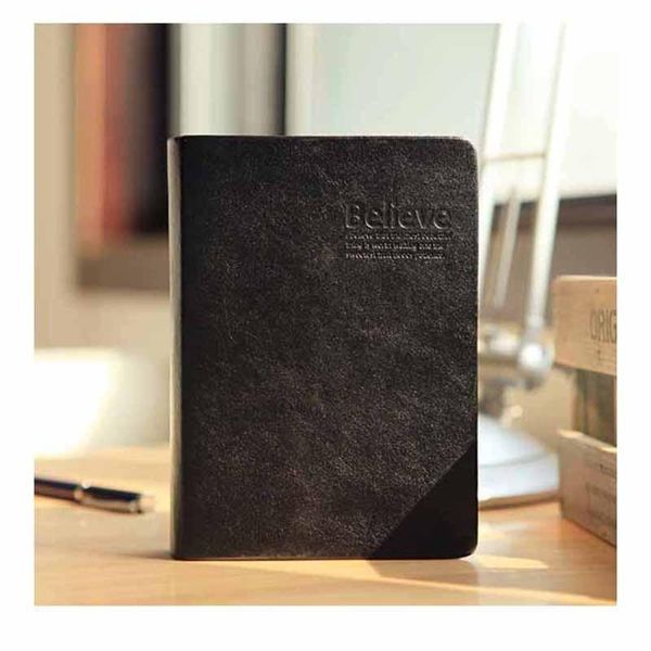 

notepads ruize bible book blank page thick notebook vintage leather journal note gold edge office school supplies stationery, Purple;pink