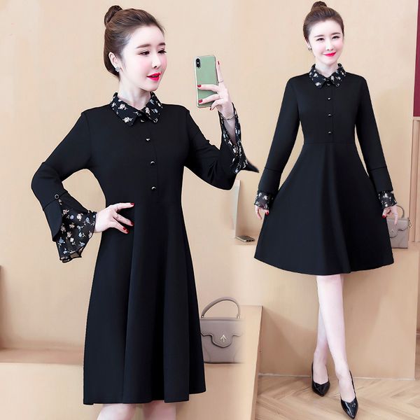 

black trimmings plus size in fat women wear low-blouses dressed as casual party dresses vcso, Black;gray