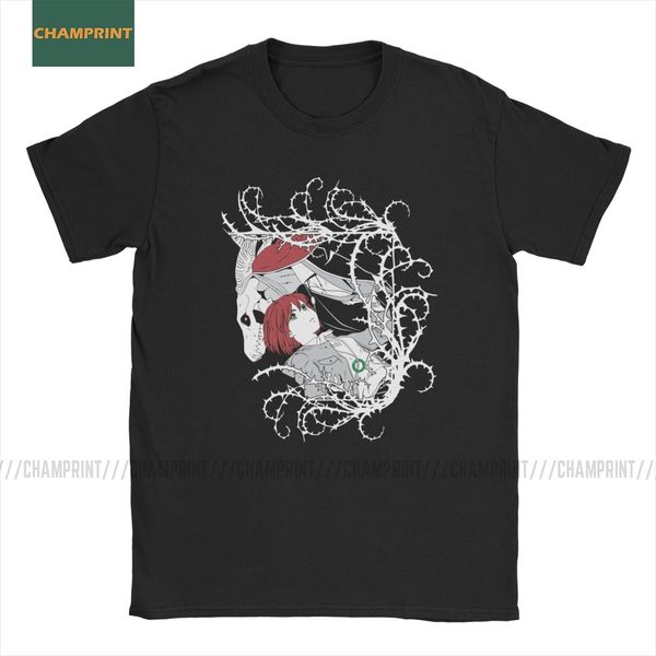 

men ancient magus bride chise and elias short sleeve anime ainsworth manga plus size sport hooded sweatshirt hoodie men t shirt