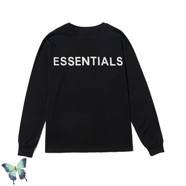 

2021 new 3m t shirt fashion round-neck t-shirt men women long sleeve tees jt0x, White;black