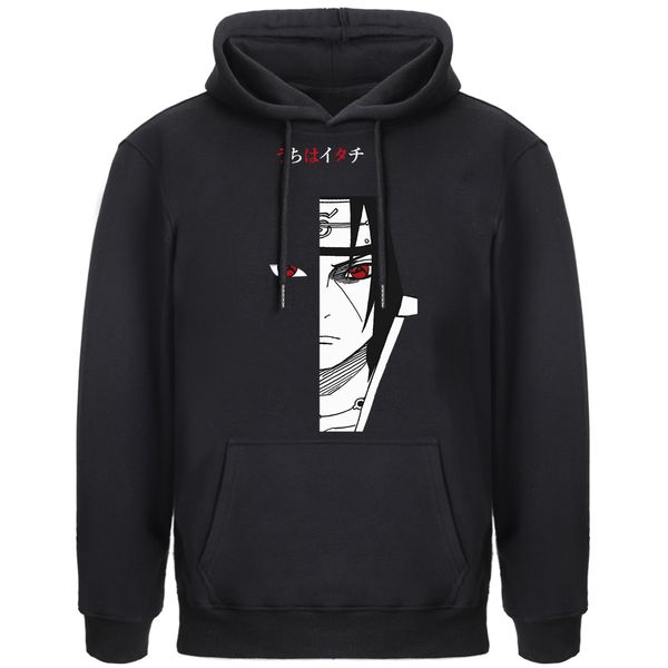 Uchiha Itachi Hoodies Sweatshirt Männer Japanische Anime Pullover Winter Herbst Mit Kapuze Hoody Cartoon Mantel Hoody Trainingsanzug Q0105