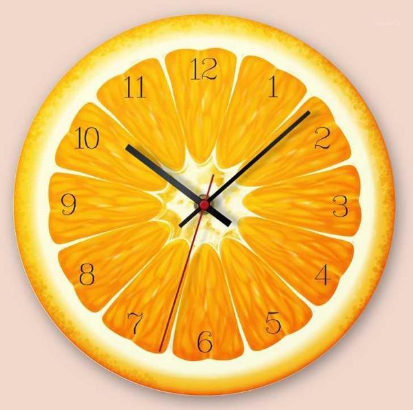 

wall clocks creative fruits est home decoration fashion orange lime waterleom kiwi fruit clocks1