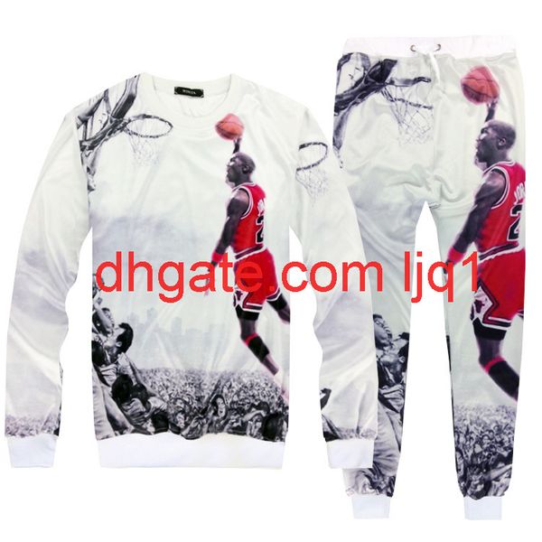 

men's jogging expression leisure pants men's and women's sports pants jumpman basketball fitness suit, Black