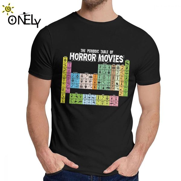 

periodic table of horror movies science t shirt casual o-neck fashion for man pure classic s-6xl t shirt sport hooded sweatshirt hoodie
