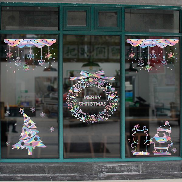 

снежинка стекло витрины декоративный макет наклейки творческие стены