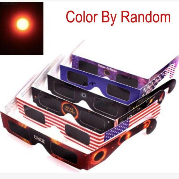 

1pcs whiteboard paper total solar eclipse observation glasses random colors