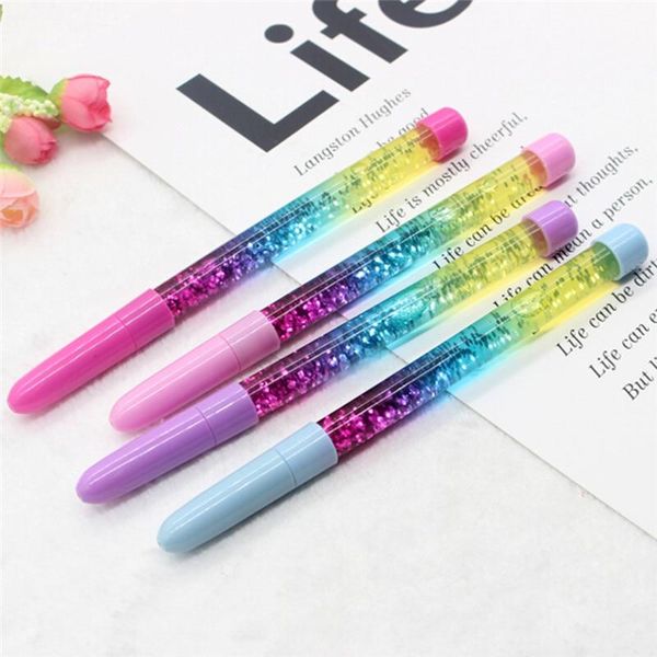 

gel pens 1pc pen magic wand sequins liquid quicksand ink fairy stationery gift school office supplies
