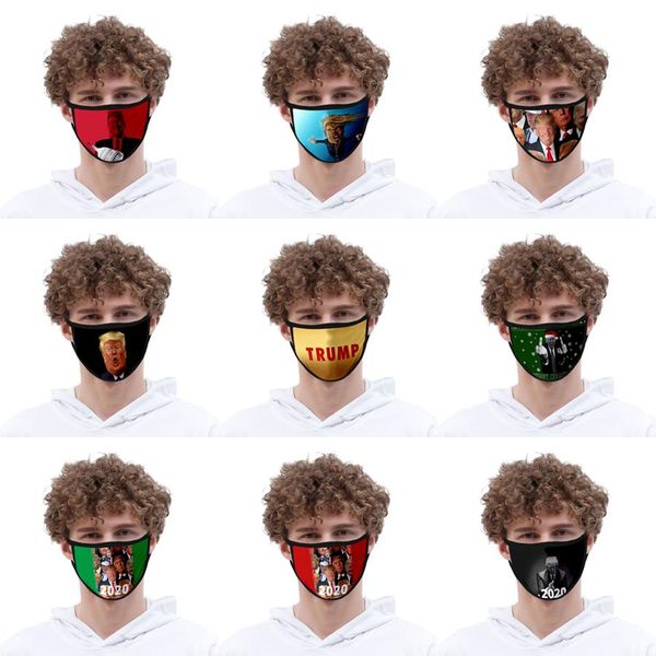 

face 40 washable mouch styles mask mask trump cartoon dustproof men protective women printing w-00043 amsan