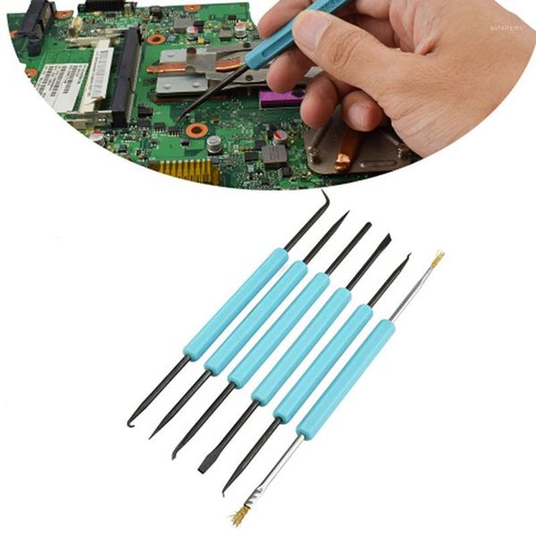 

soldering solder iron air gun welding assist disassemble tool for bga electronic components repair 6pcs/set1