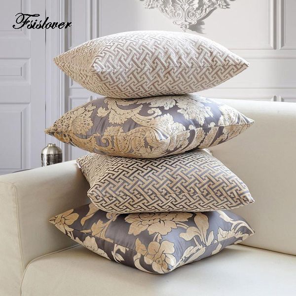 

cushion/decorative pillow fsislover light luxury cushion cover ins chenille jacquard pillowcase cotton nordic style home deco c
